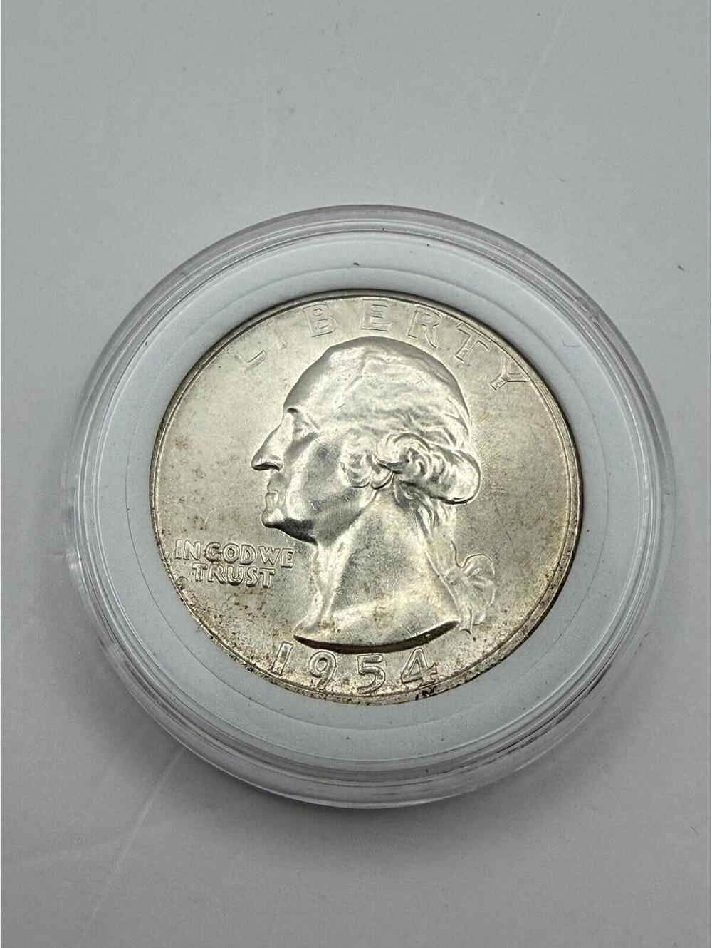 1954-D Washington Silver Quarter Dollar BU UNC 90% Silver US Coin
